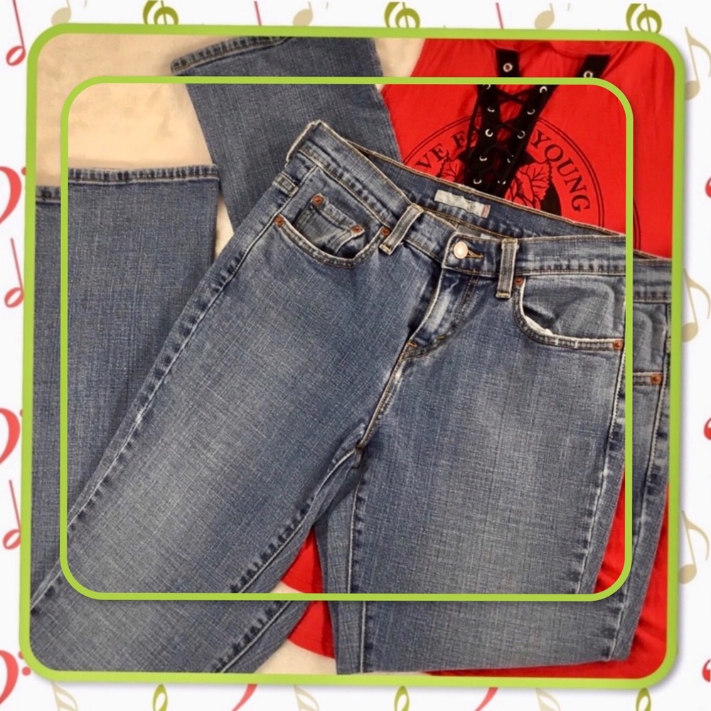 LEVIS 515 WOMENS BOOTCUT LIGHT WASH DENIM JEANS 4